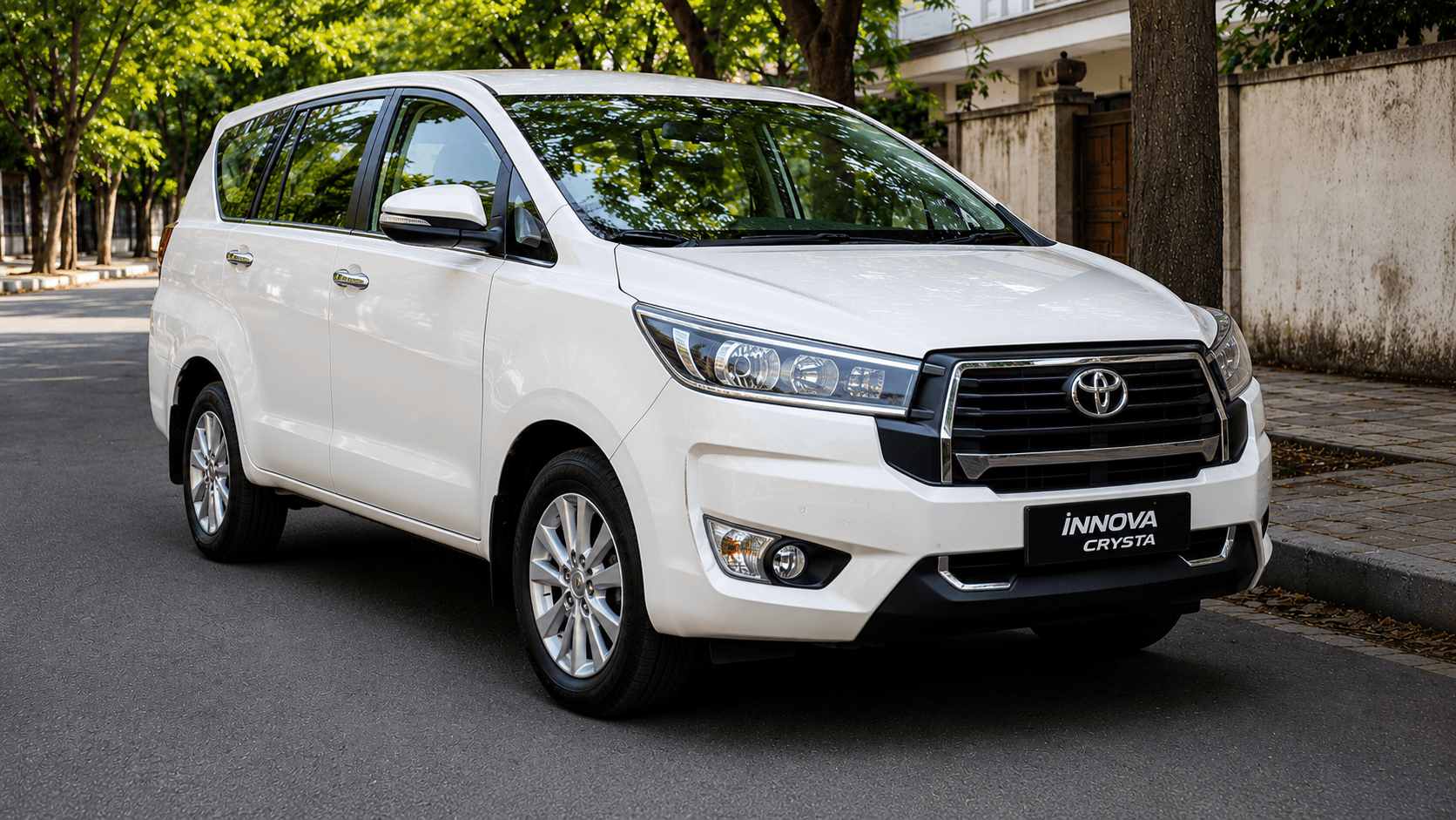 Toyota Innova Crysta premium taxi for outstation and round trip bookings from Pondicherry
