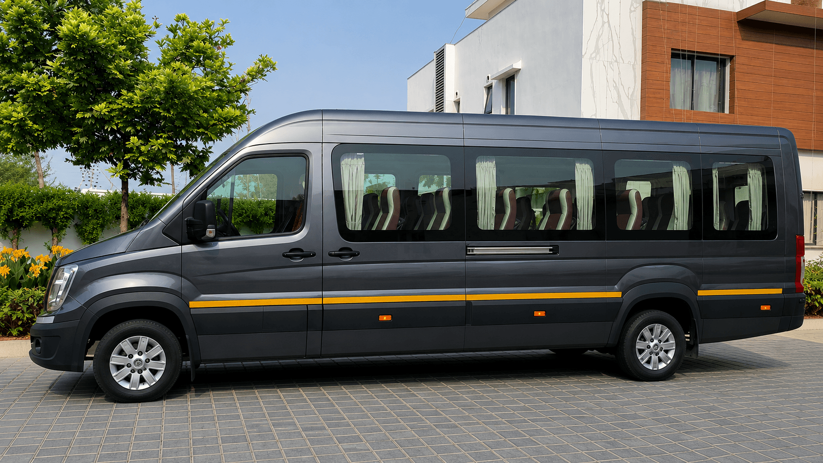 Urbania 12 Seater premium group van booking from Pondicherry